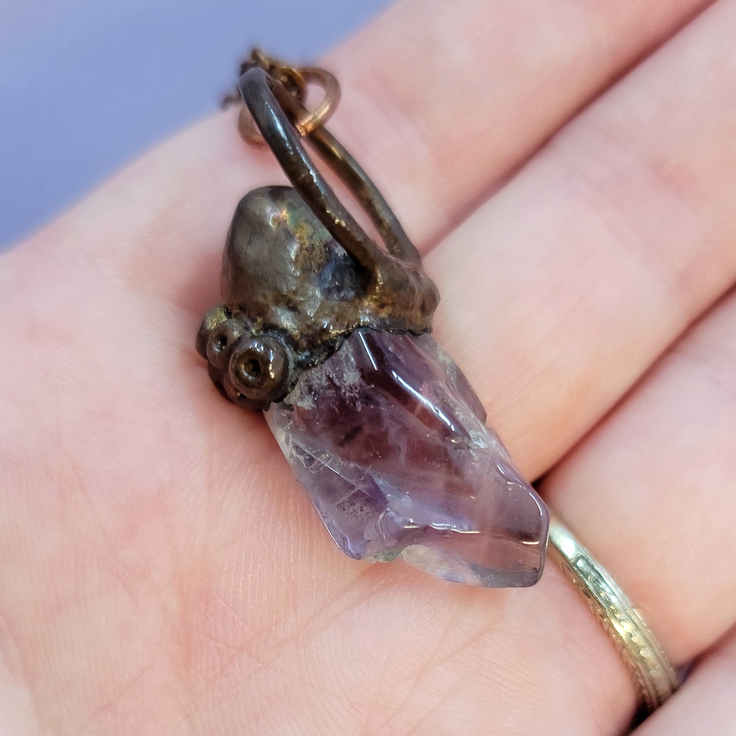 Amethyst Sea Witch Barnical Necklace