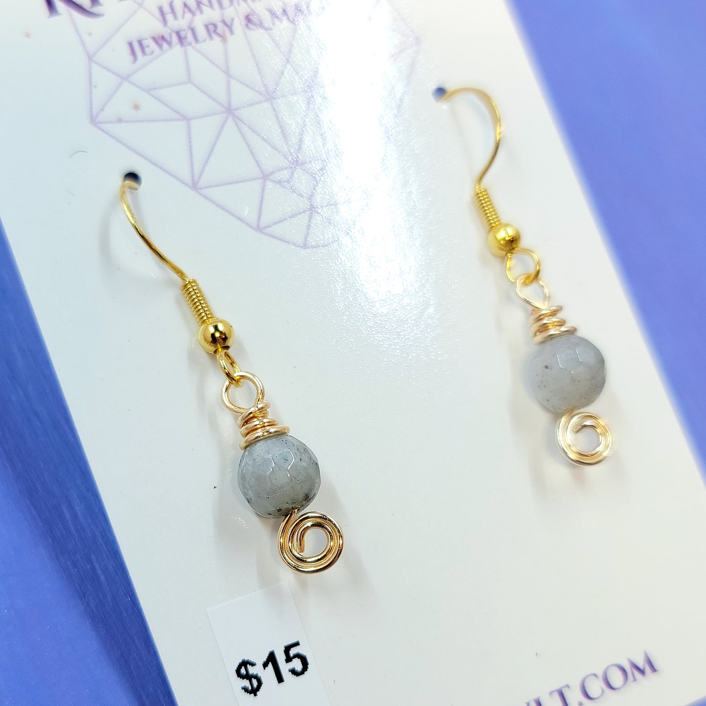 Dainty Fairy Ethereal Labradorite Earrings