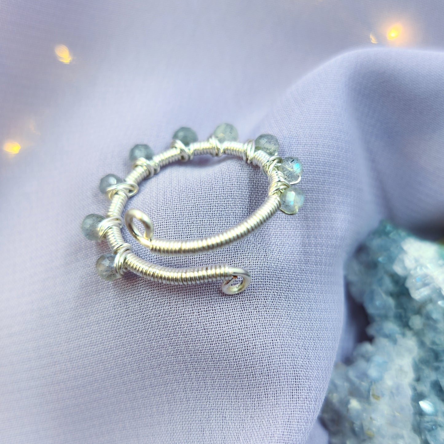 Ethereal Fairy Labradorite Adjustable Ring