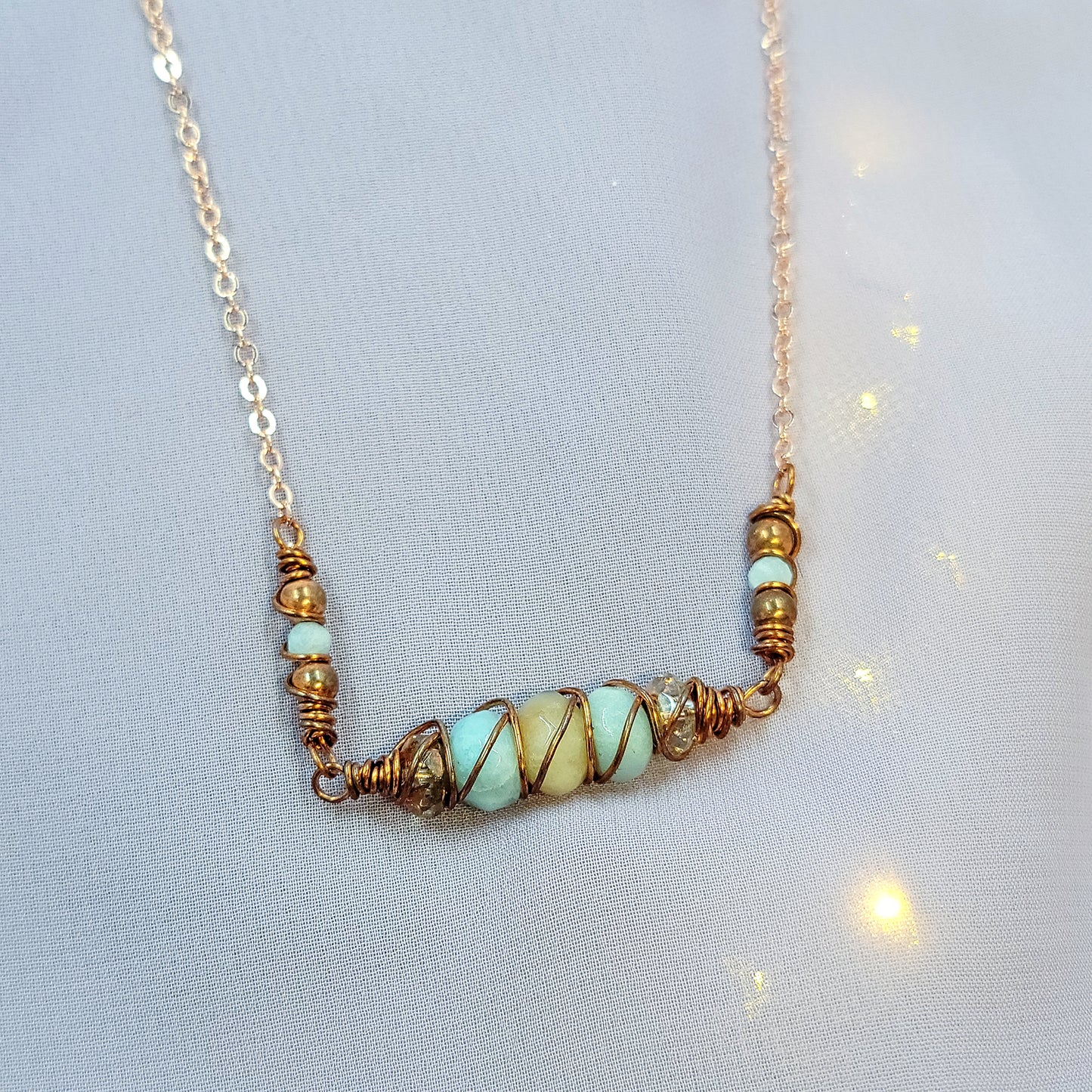 Mystical Sea Witch Amazontie Copper Necklace
