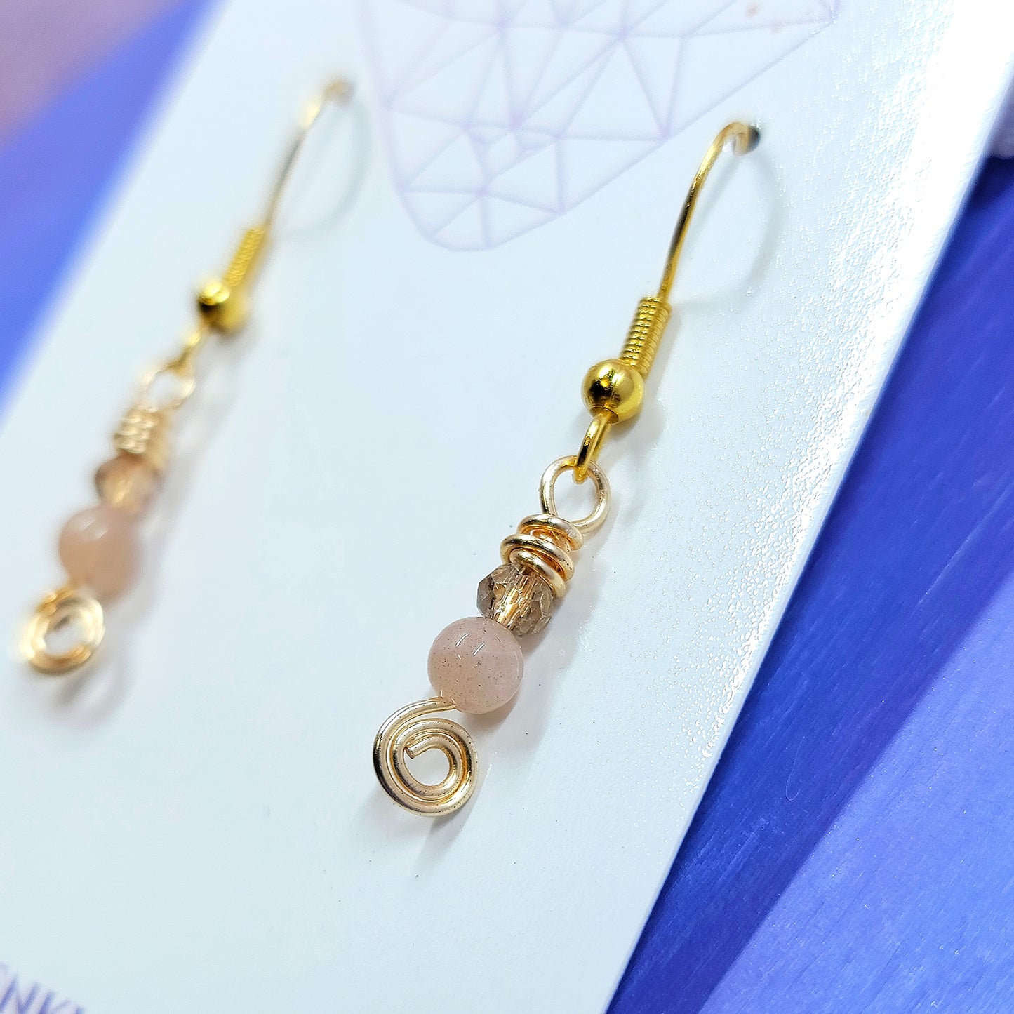 Dainty Fairy Sunstone Earrings