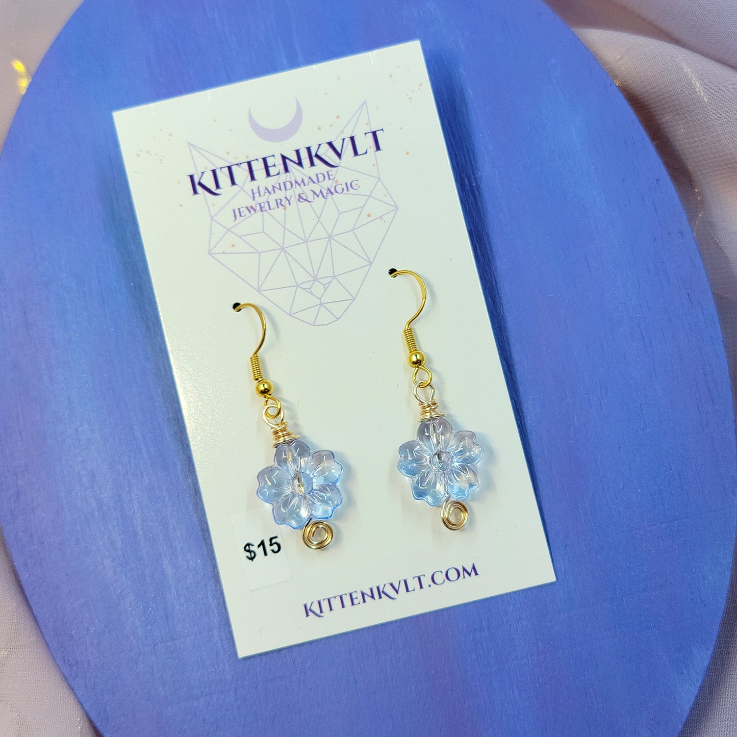 Dainty Ethereal Flower Earrings