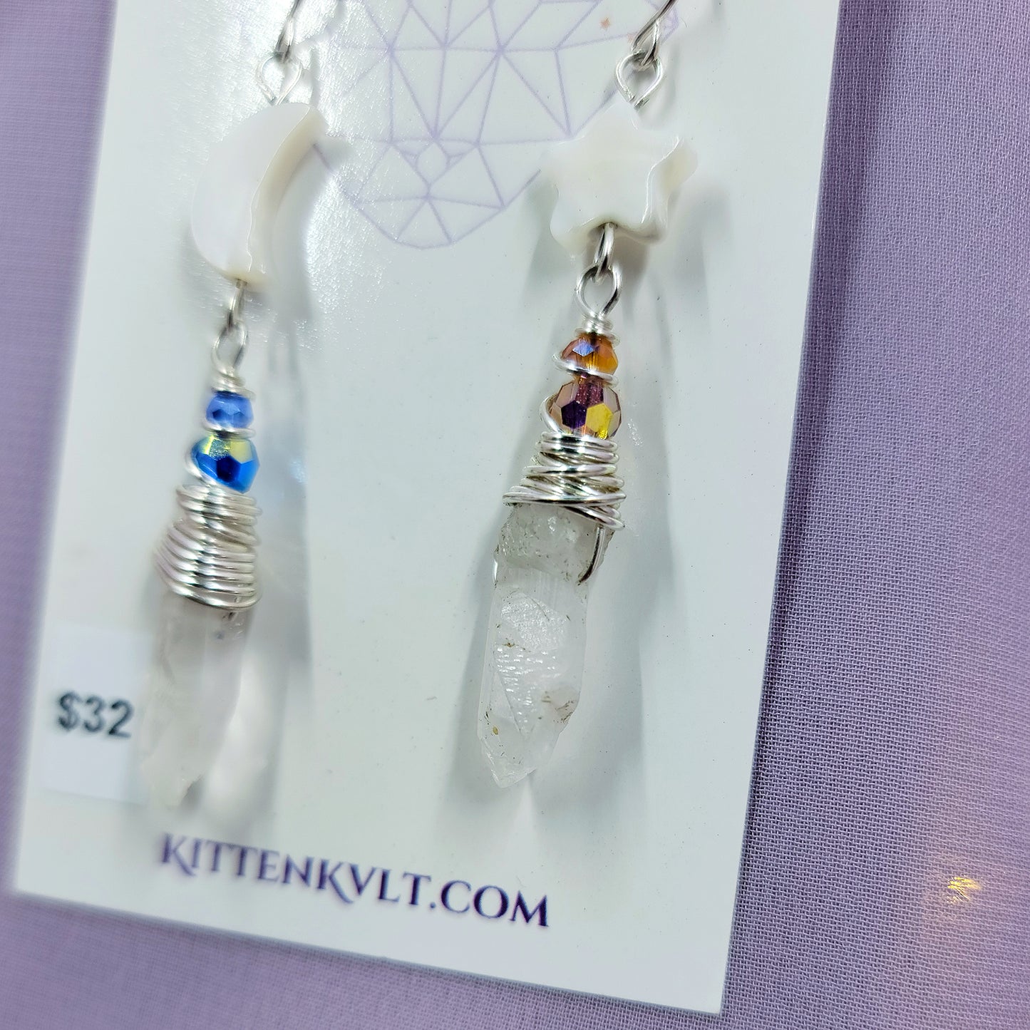 Celestial Quartz Earrings