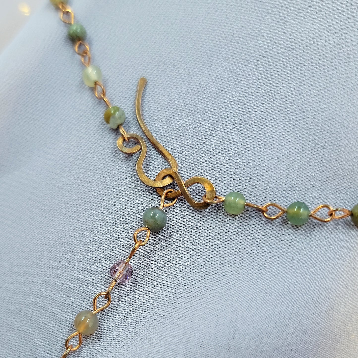 Mystical Witchy Fairy Ocean Jasper Copper Necklace