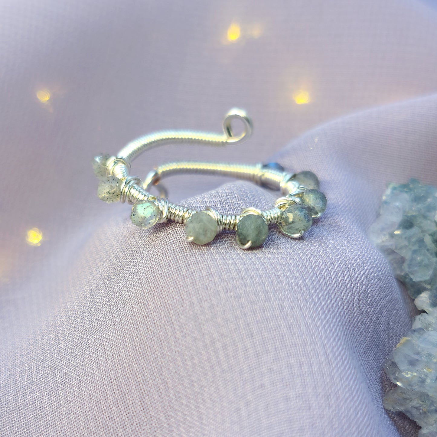 Ethereal Fairy Labradorite Adjustable Ring