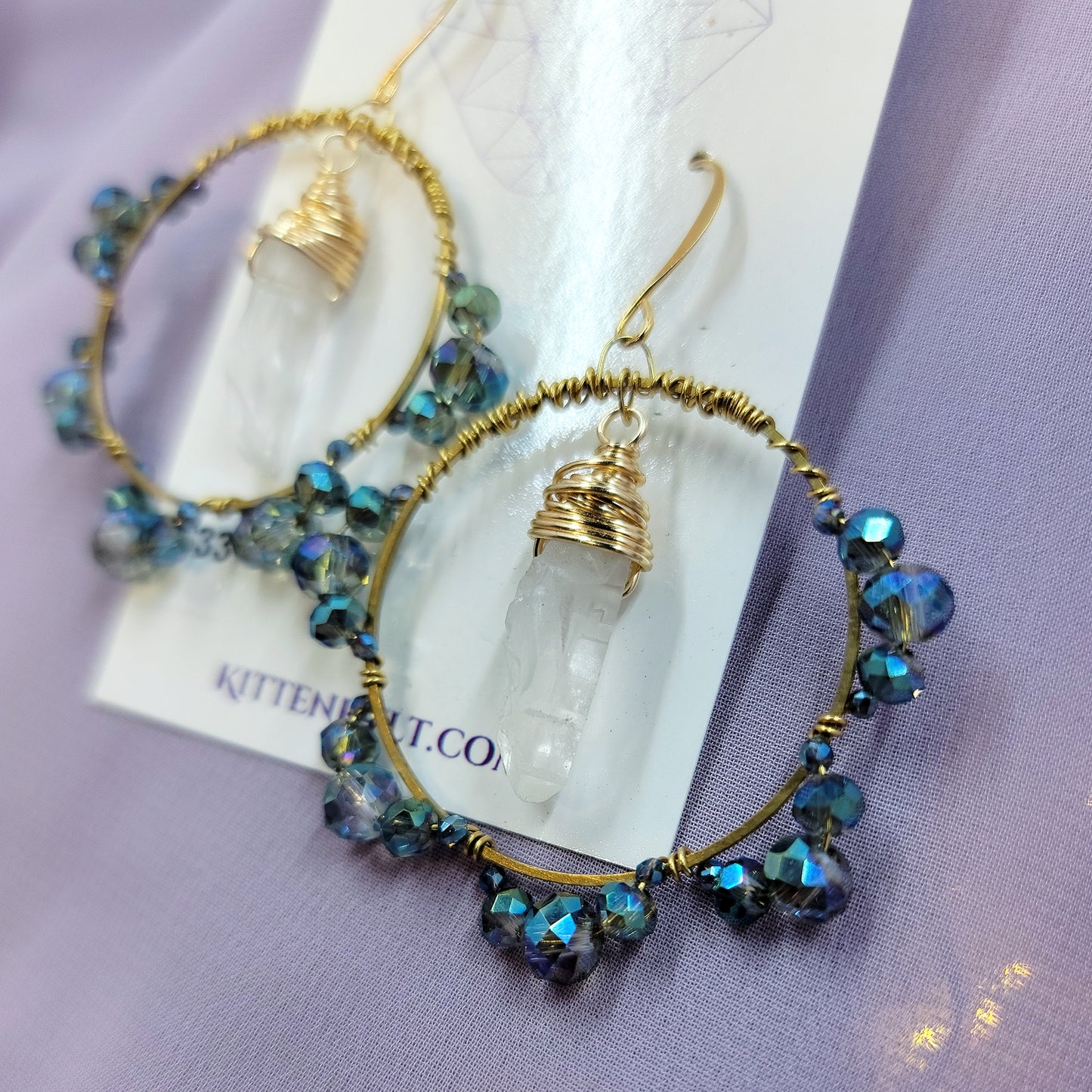 Quartz Sun Catcher Earrings