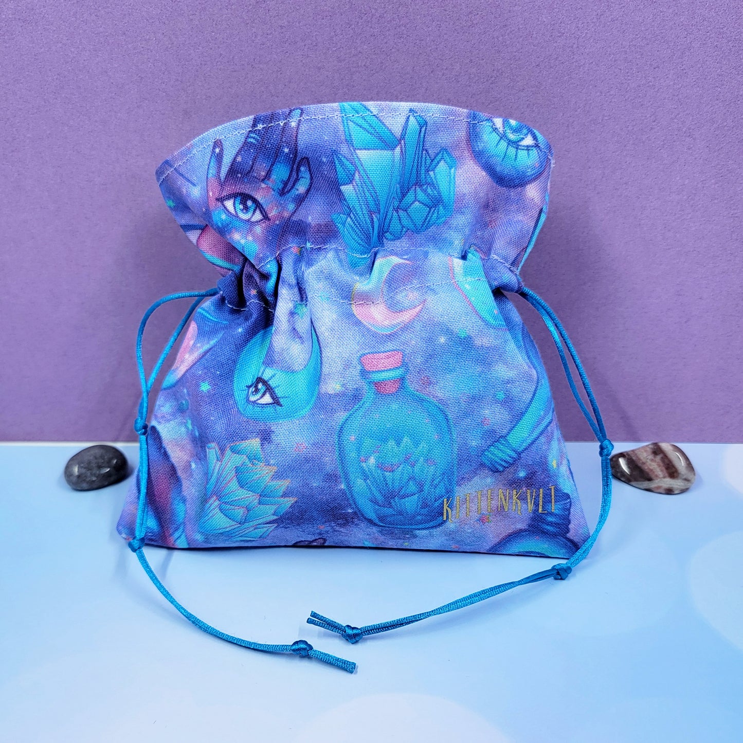 Mystical Witchy Ethereal Pastel Goth Crystal Pouch