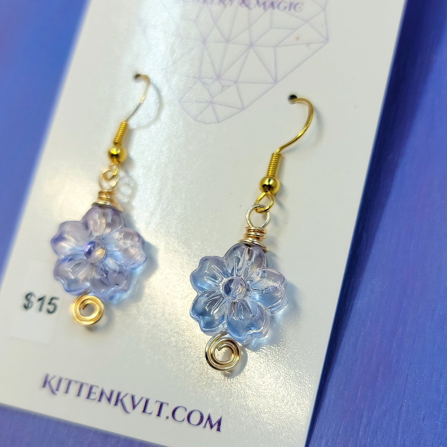 Dainty Ethereal Flower Earrings