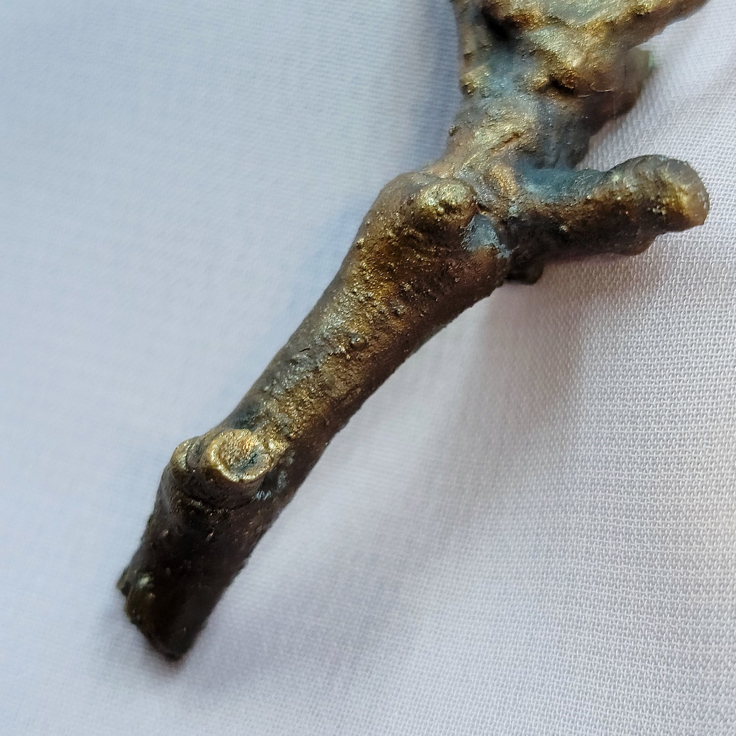 Real Twig & Labradorite Electroformed Copper Necklace
