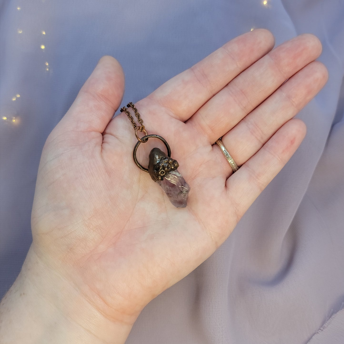 Amethyst Sea Witch Barnical Necklace