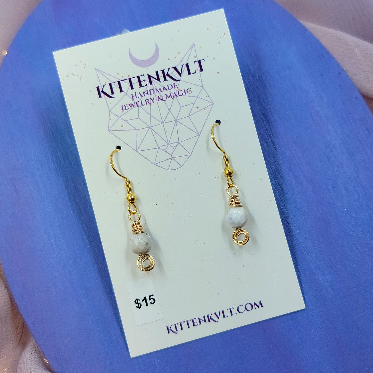 Dainty Earthy Agate Earrings