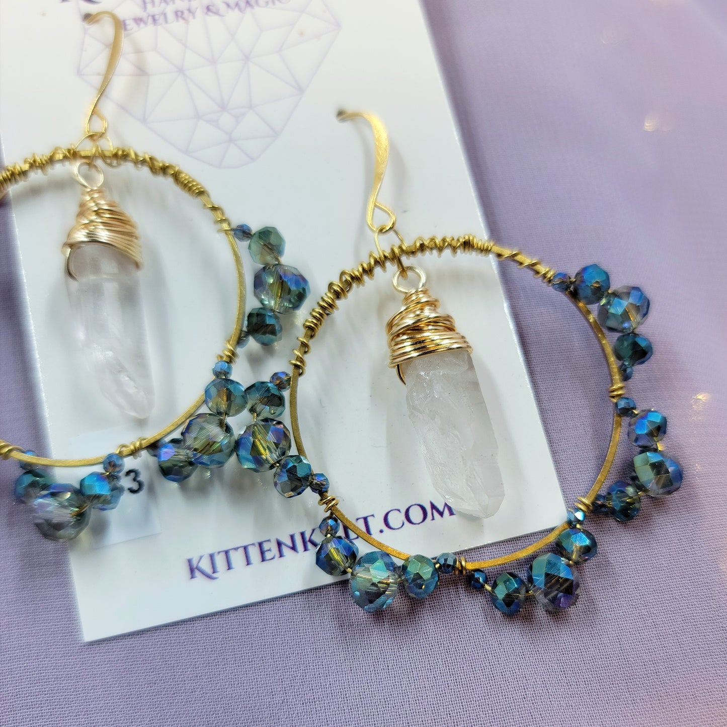 Quartz Sun Catcher Earrings