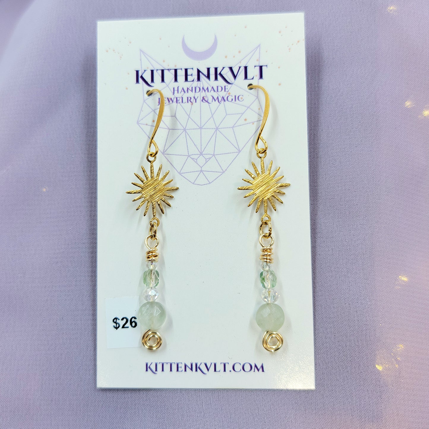 Celestial Fairy Fluorite Earrings