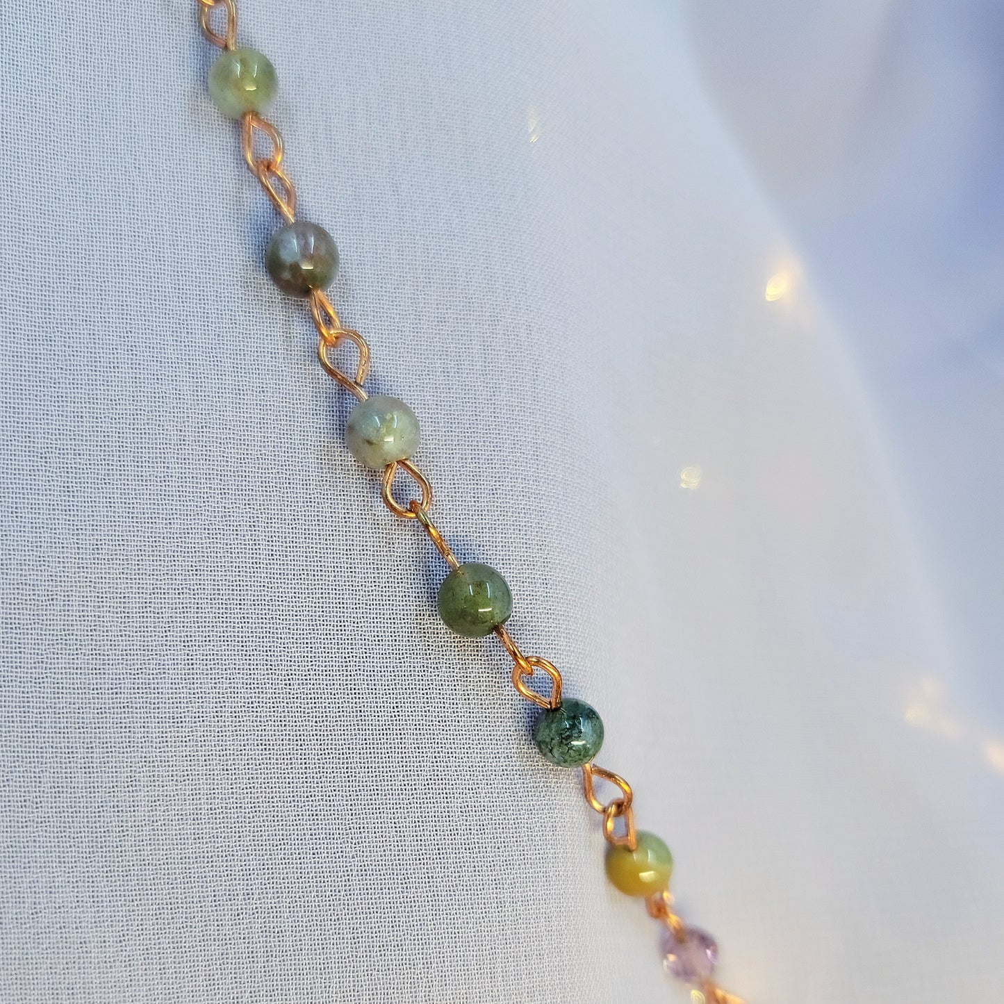 Mystical Witchy Fairy Ocean Jasper Copper Necklace