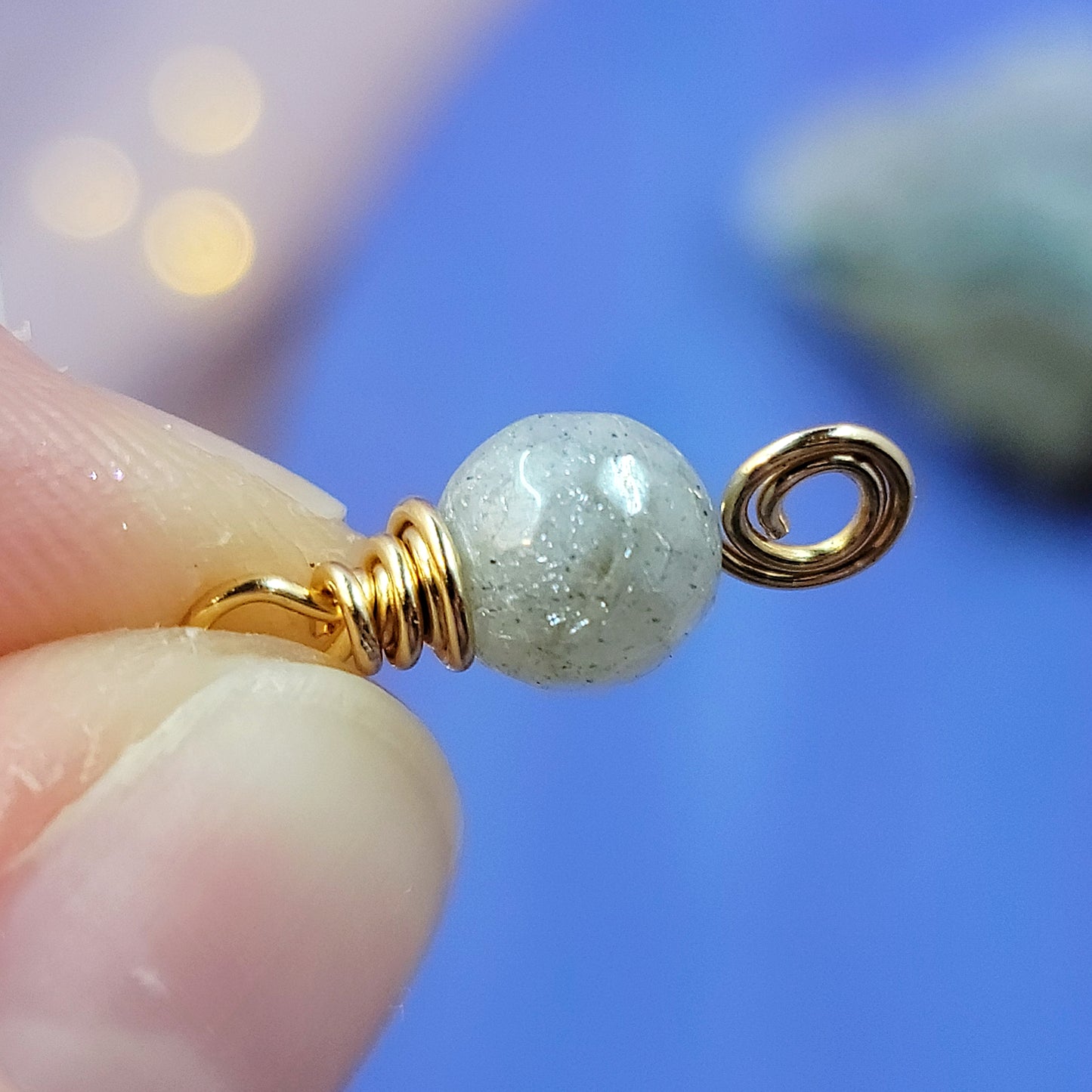 Dainty Fairy Ethereal Labradorite Earrings