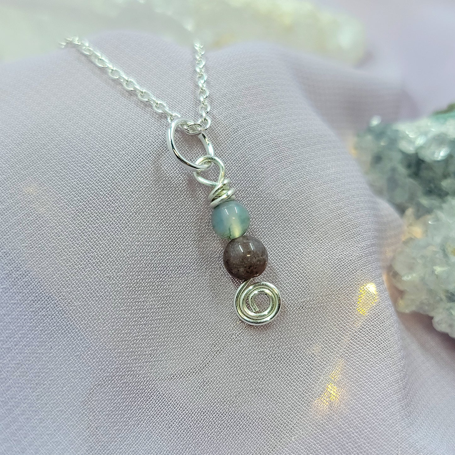 Dainty Ocean Jasper Necklace