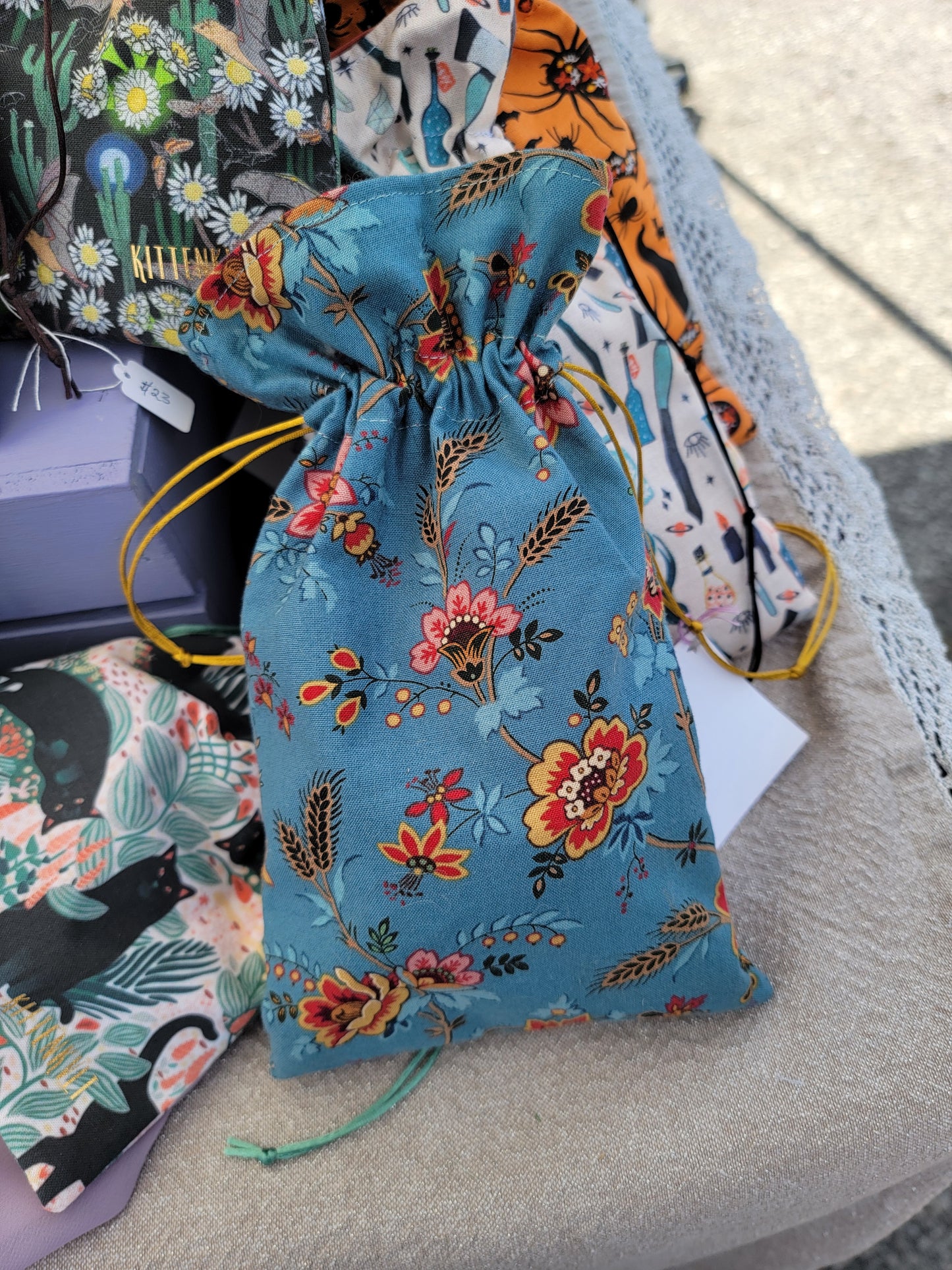 Victorian Floral Witchy Tarot Pouch