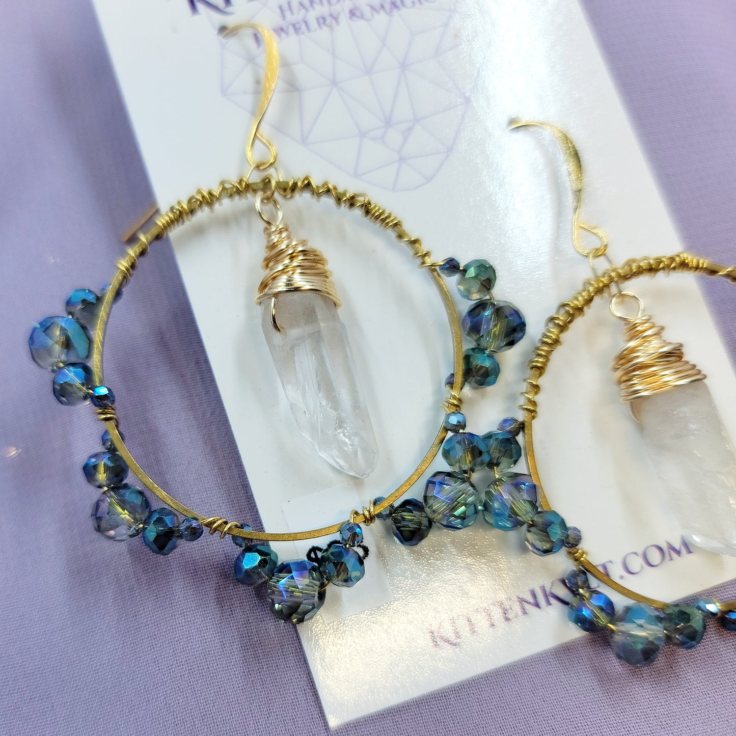 Quartz Sun Catcher Earrings