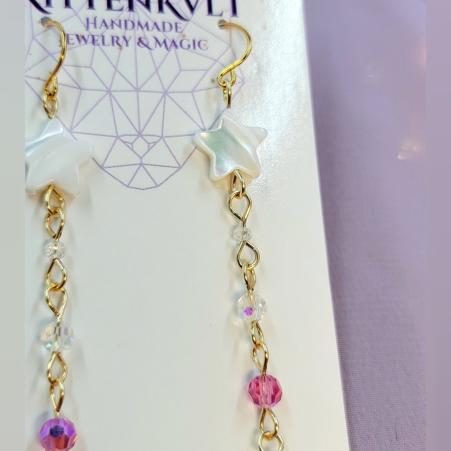Celestial Sun Catcher Shell Star Earrings