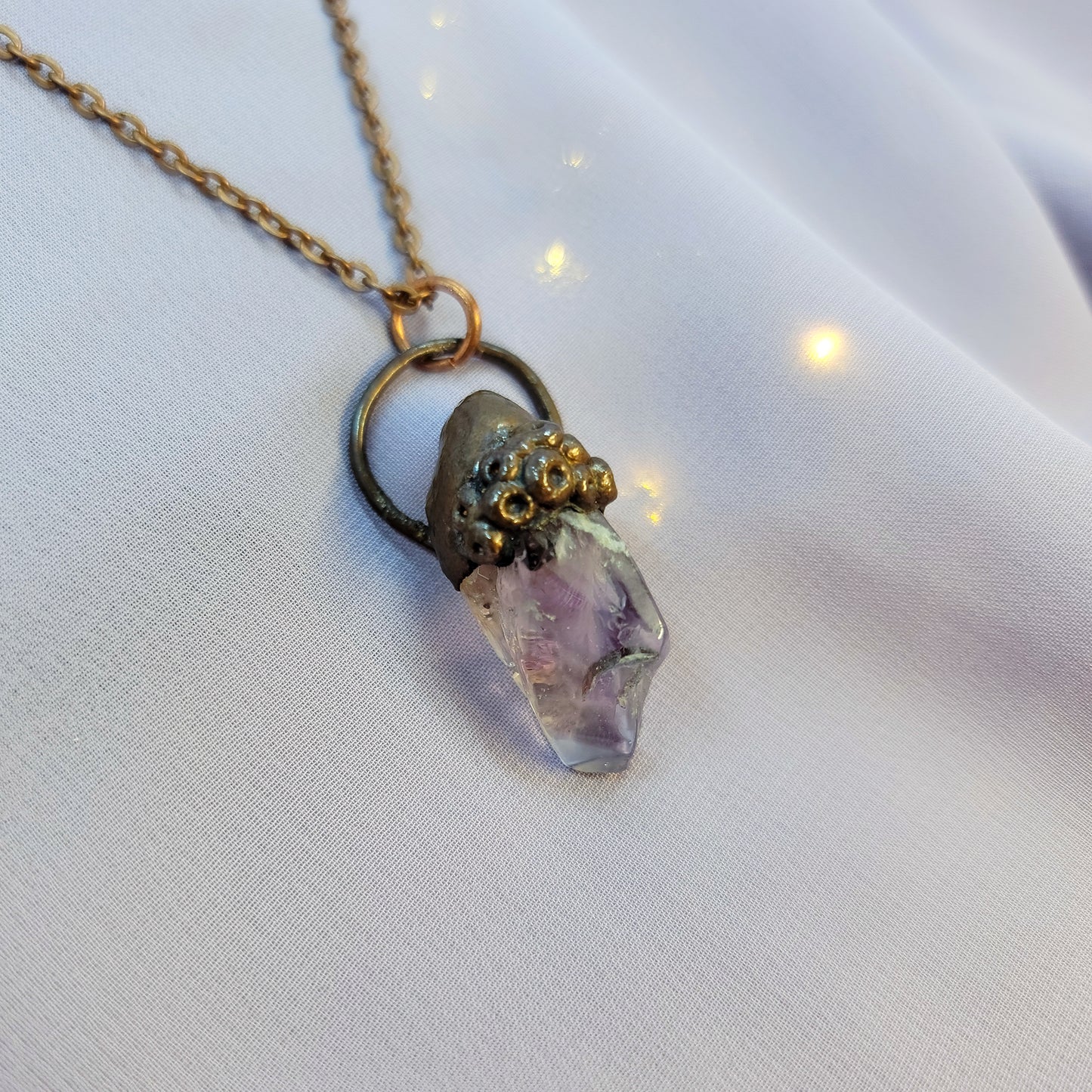 Amethyst Sea Witch Barnical Necklace