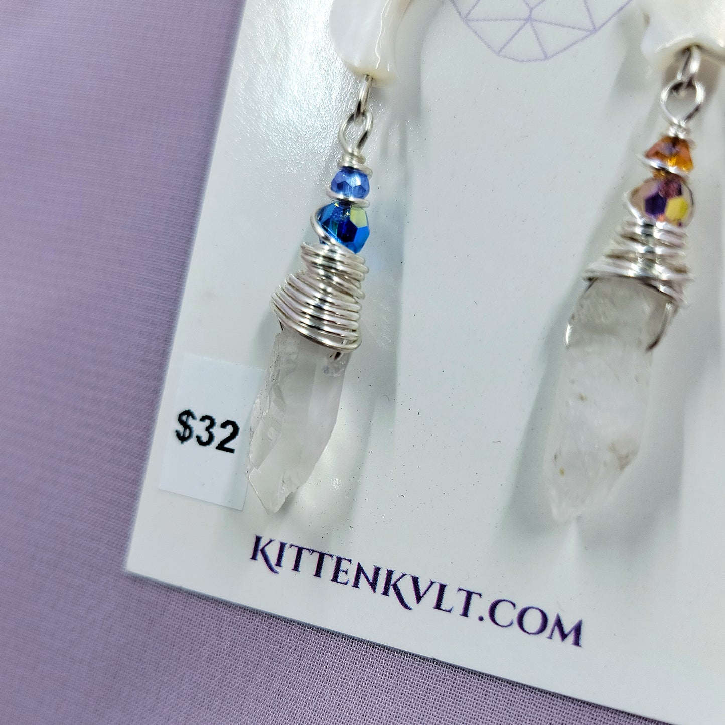 Celestial Quartz Earrings