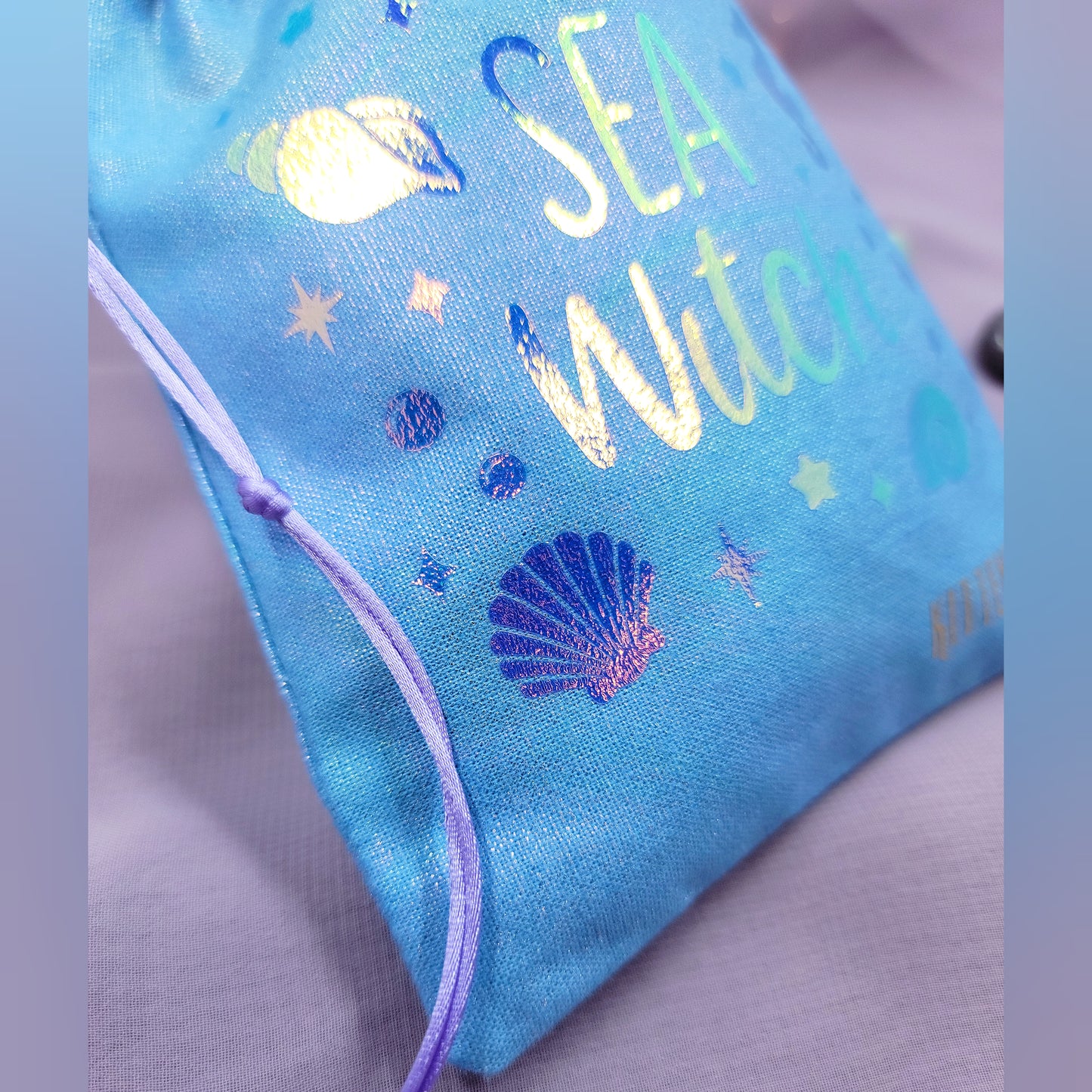 Holographic Sea Witch Mermaid Crystal Trinket Pouch