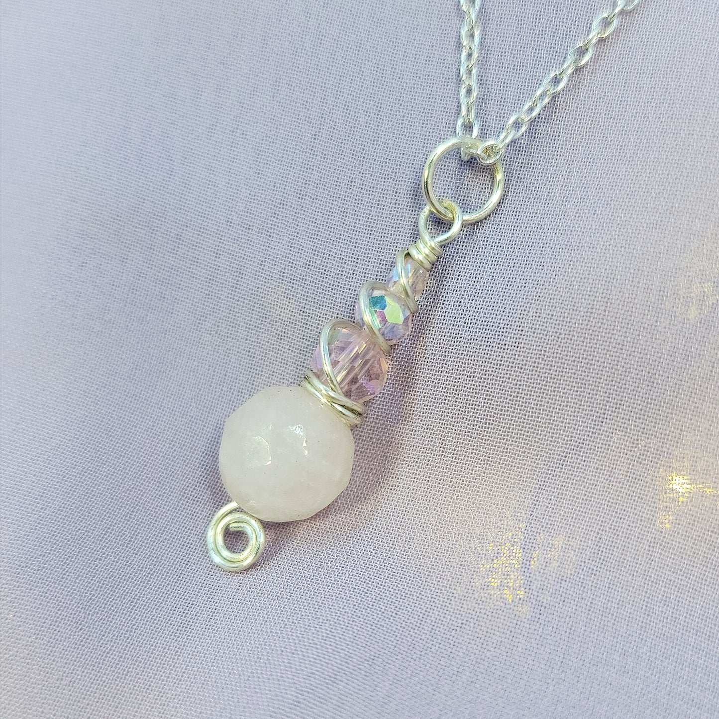 Ethereal Fairy Rose Quartz Necklace