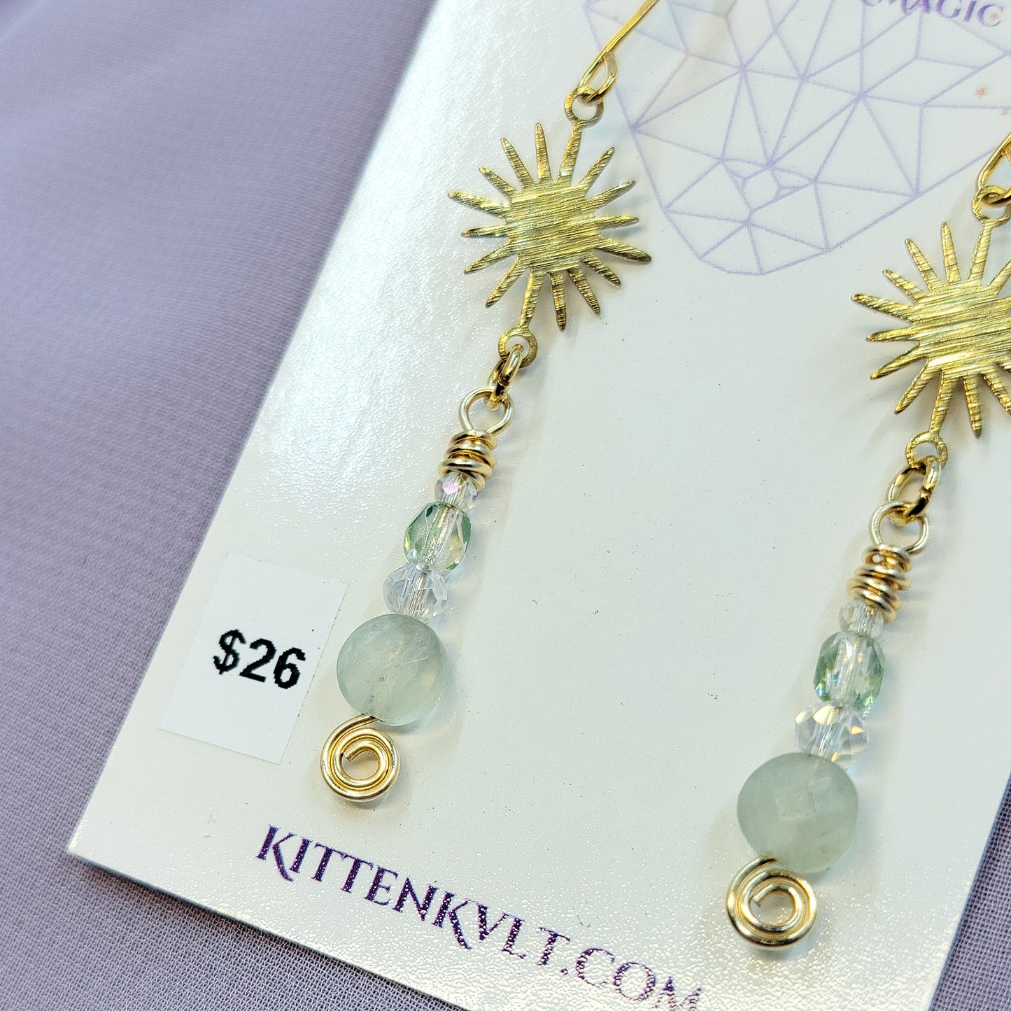 Celestial Fairy Fluorite Earrings