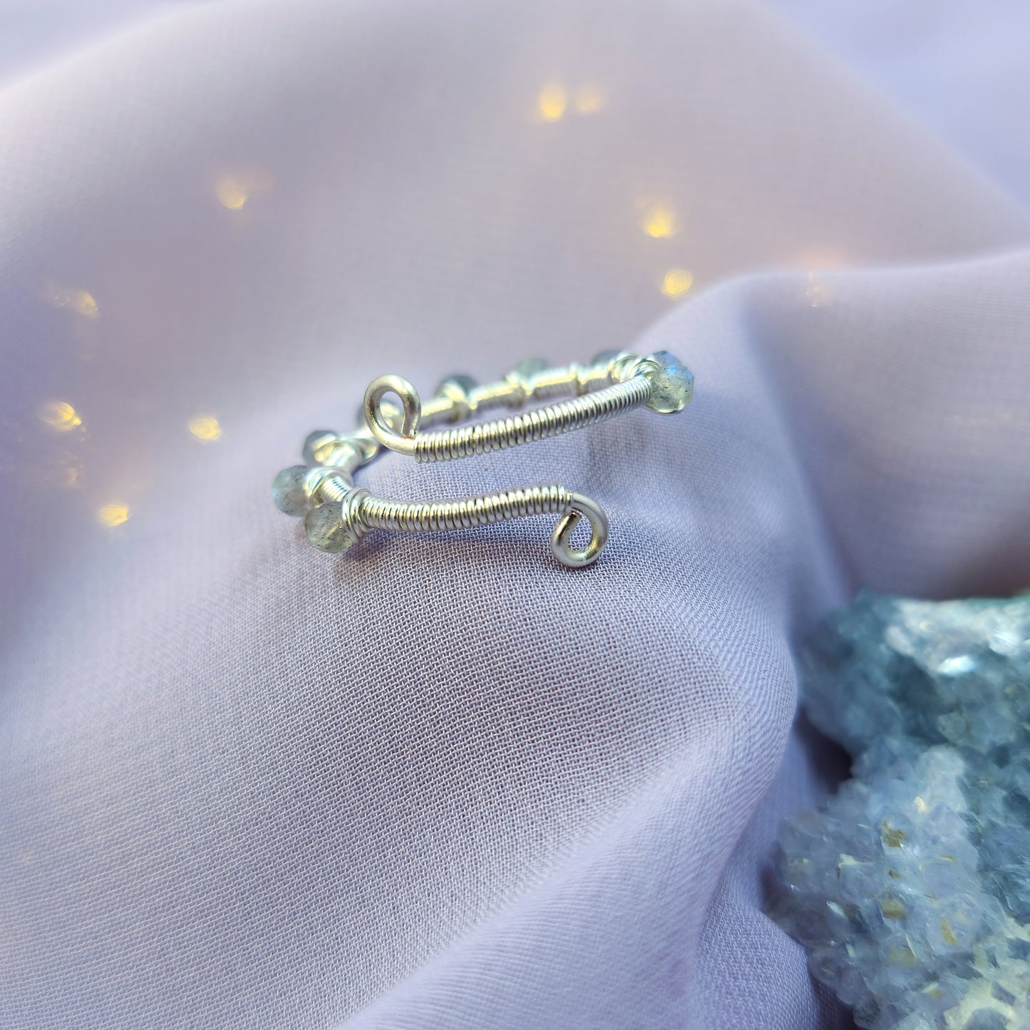 Ethereal Fairy Labradorite Adjustable Ring
