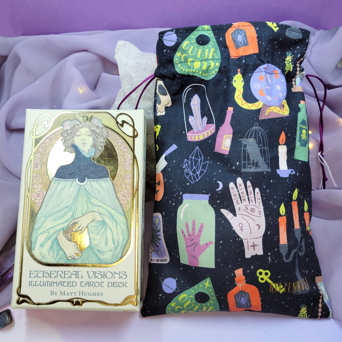 Mystical Spooky Witchy Tarot Pouch