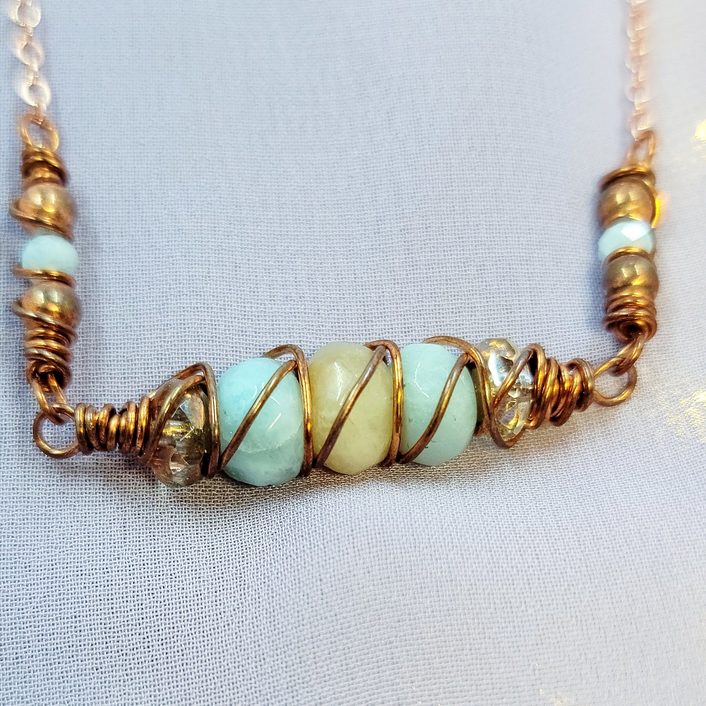 Mystical Sea Witch Amazontie Copper Necklace