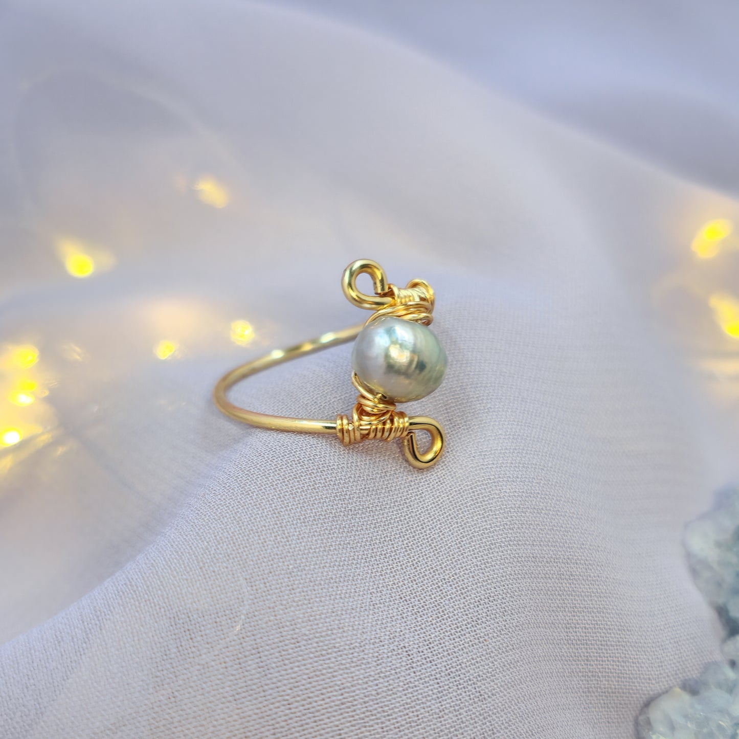 Mystical Ethereal Fairy Pearl Ring