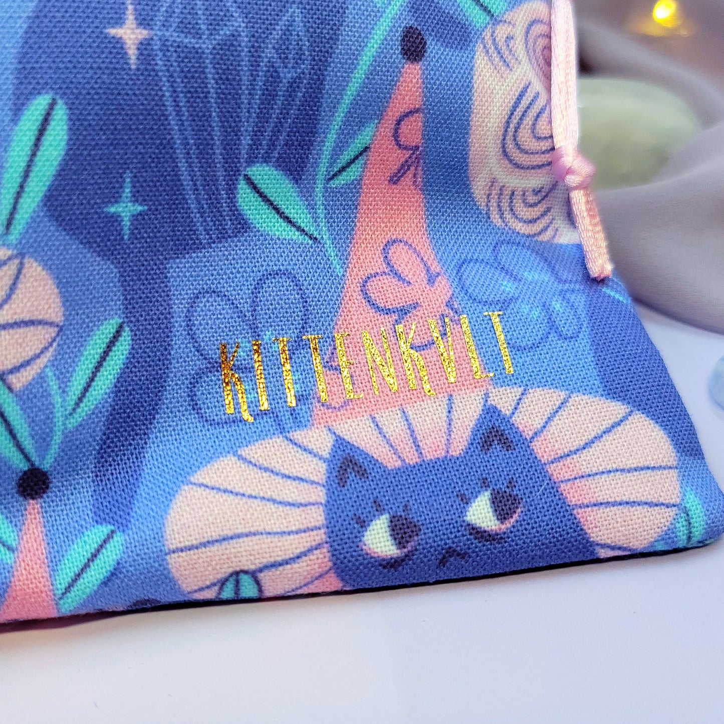 Mystical Witchy Kitty Tarot Pouch