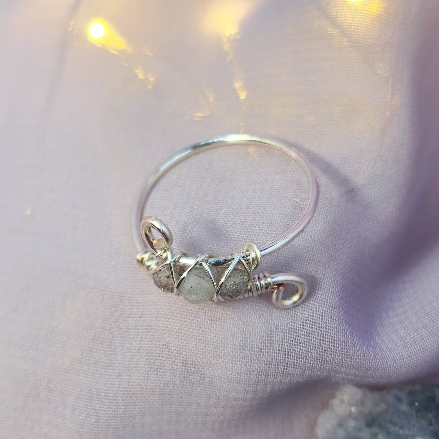 Mystical Witchy Fairy Labradorite Ring