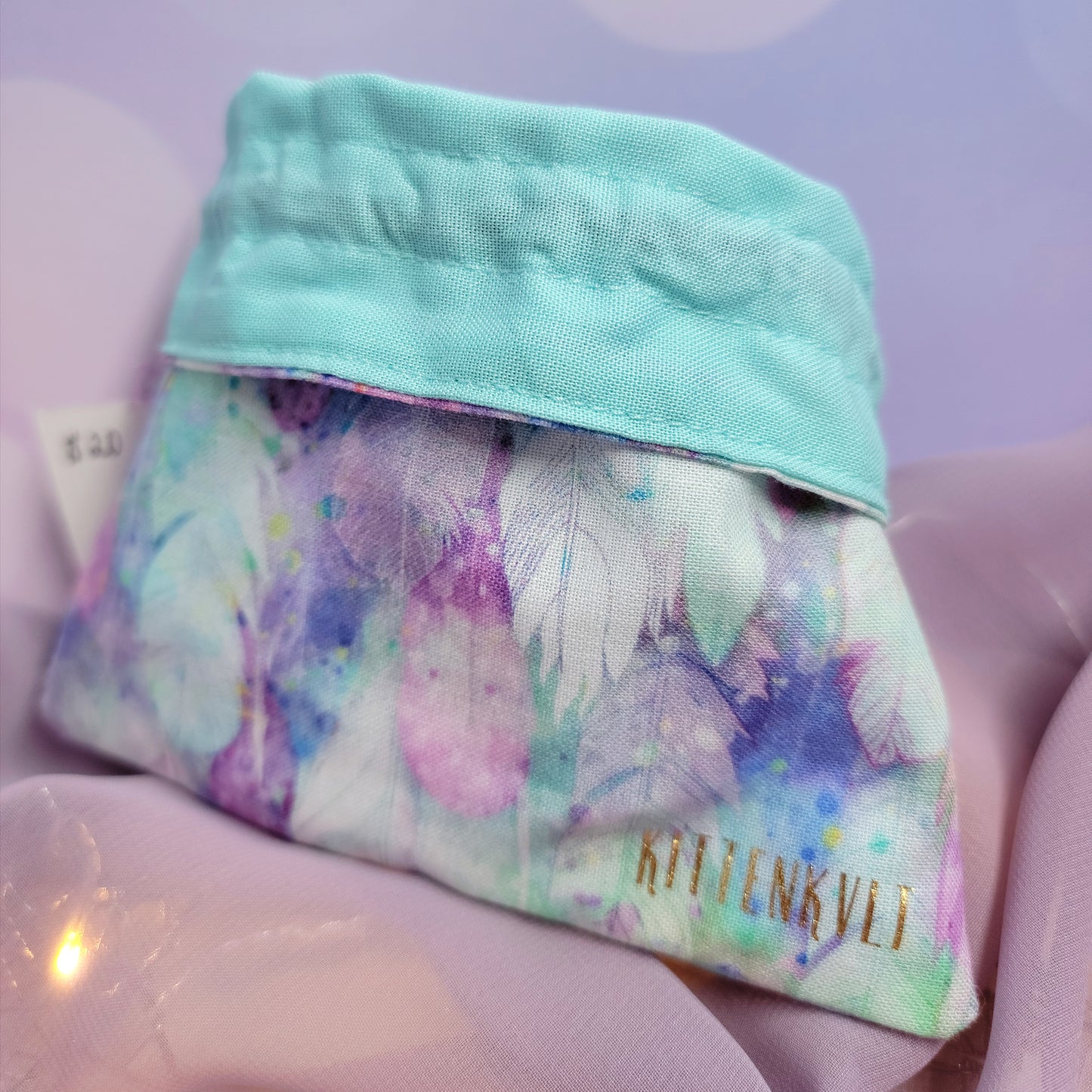 Ethereal Feather Trinket Crystal Pouch