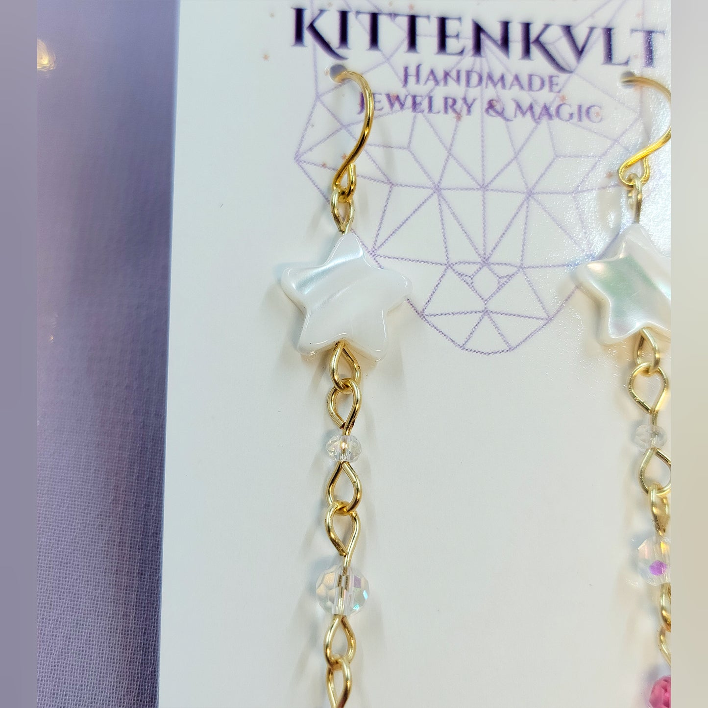 Celestial Sun Catcher Shell Star Earrings