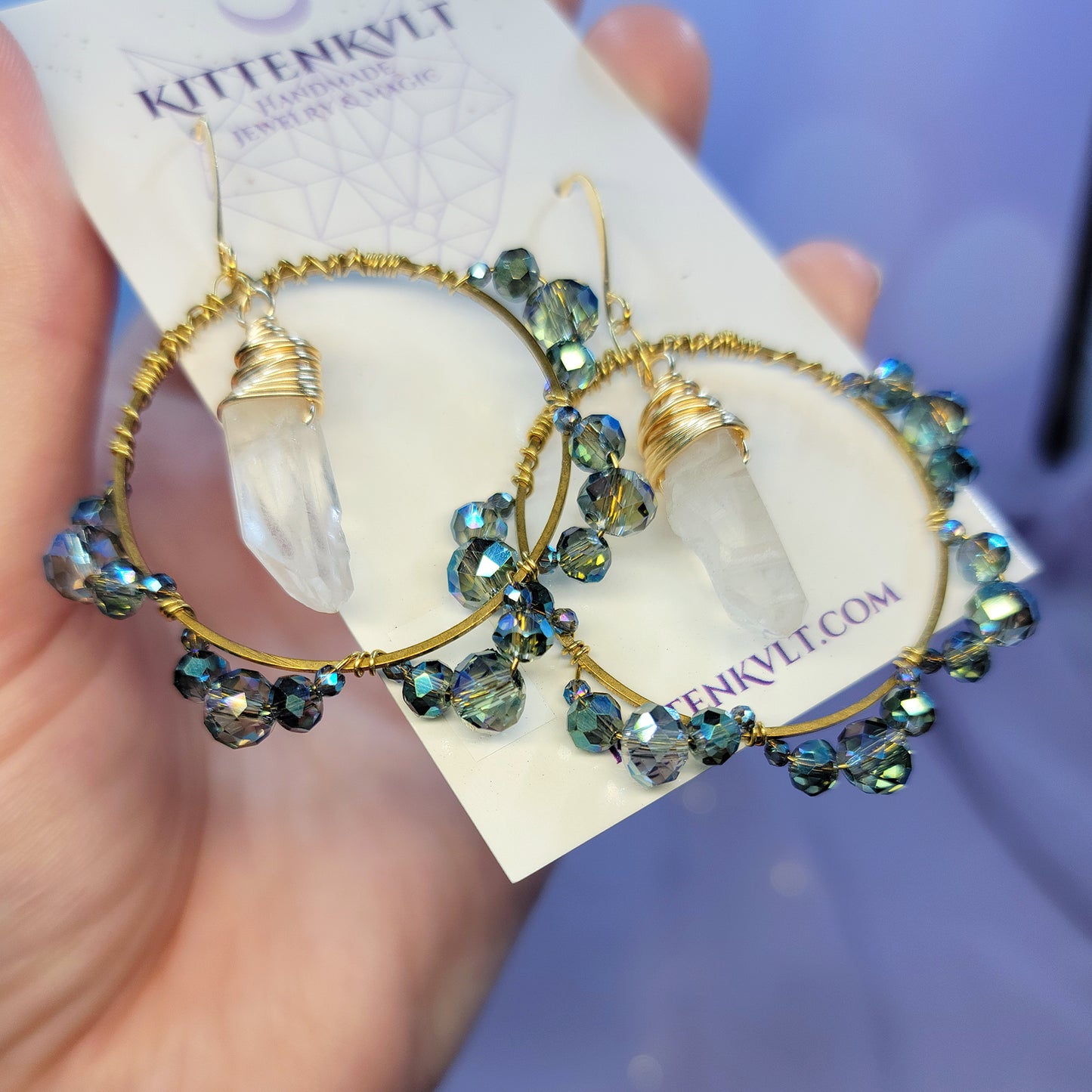 Quartz Sun Catcher Earrings