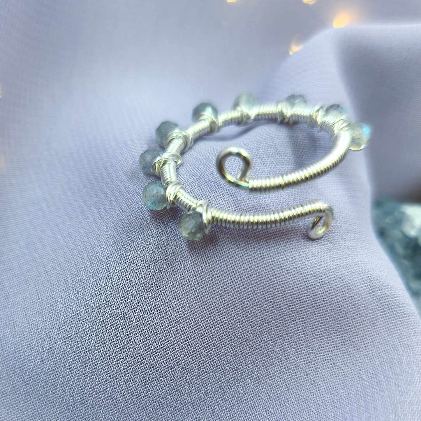 Ethereal Fairy Labradorite Adjustable Ring