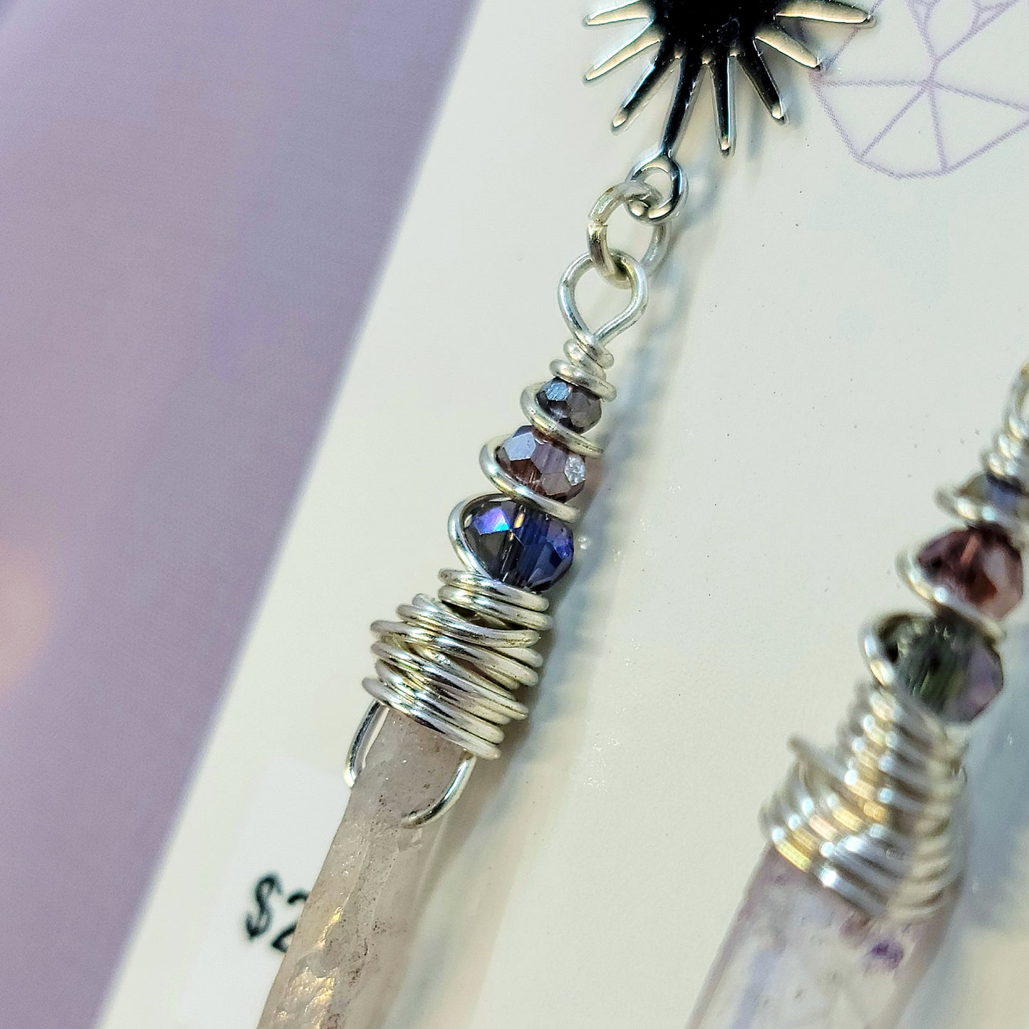 Celestial Aura Quartz Earrings
