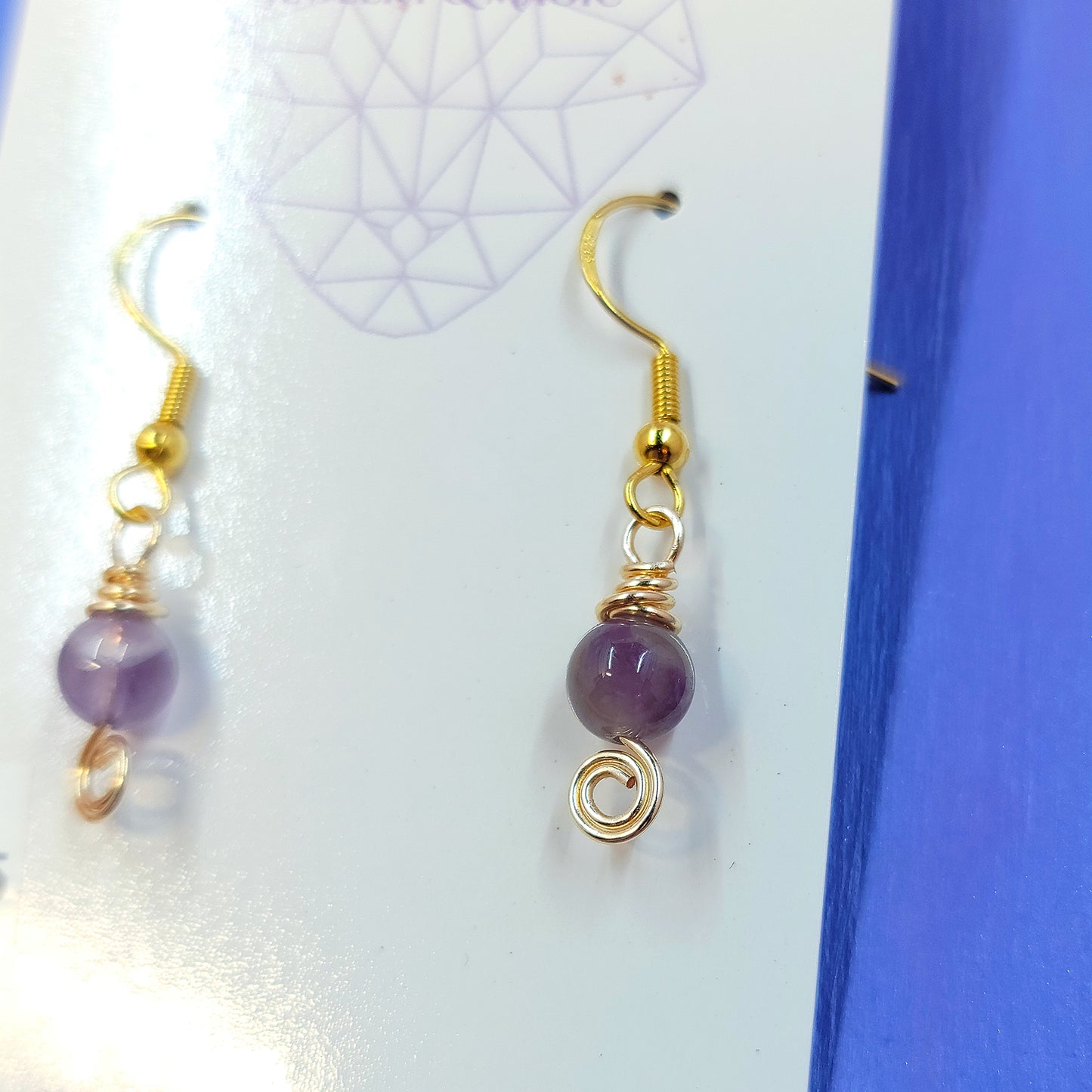 Dainty Fairy Amethyst Earrings