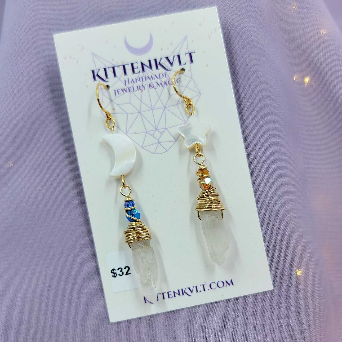 Celestial Quartz Earrings