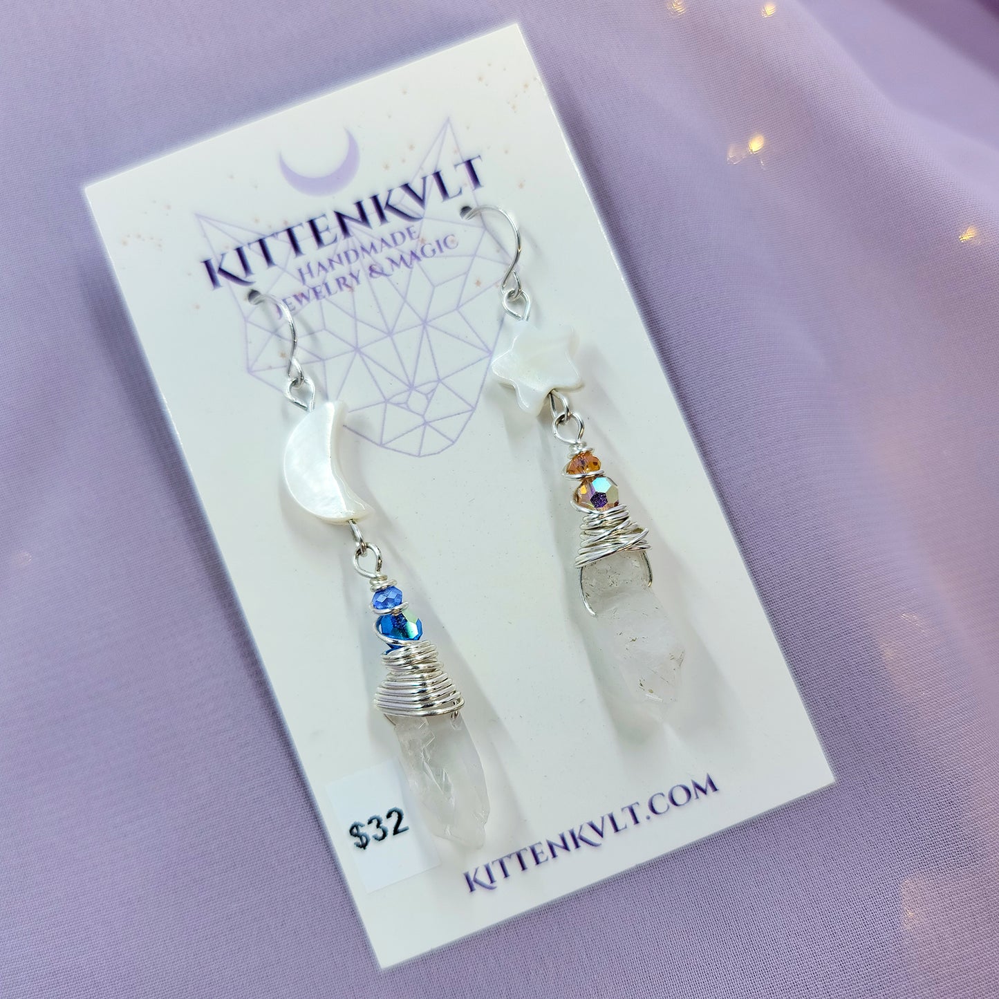 Celestial Quartz Earrings