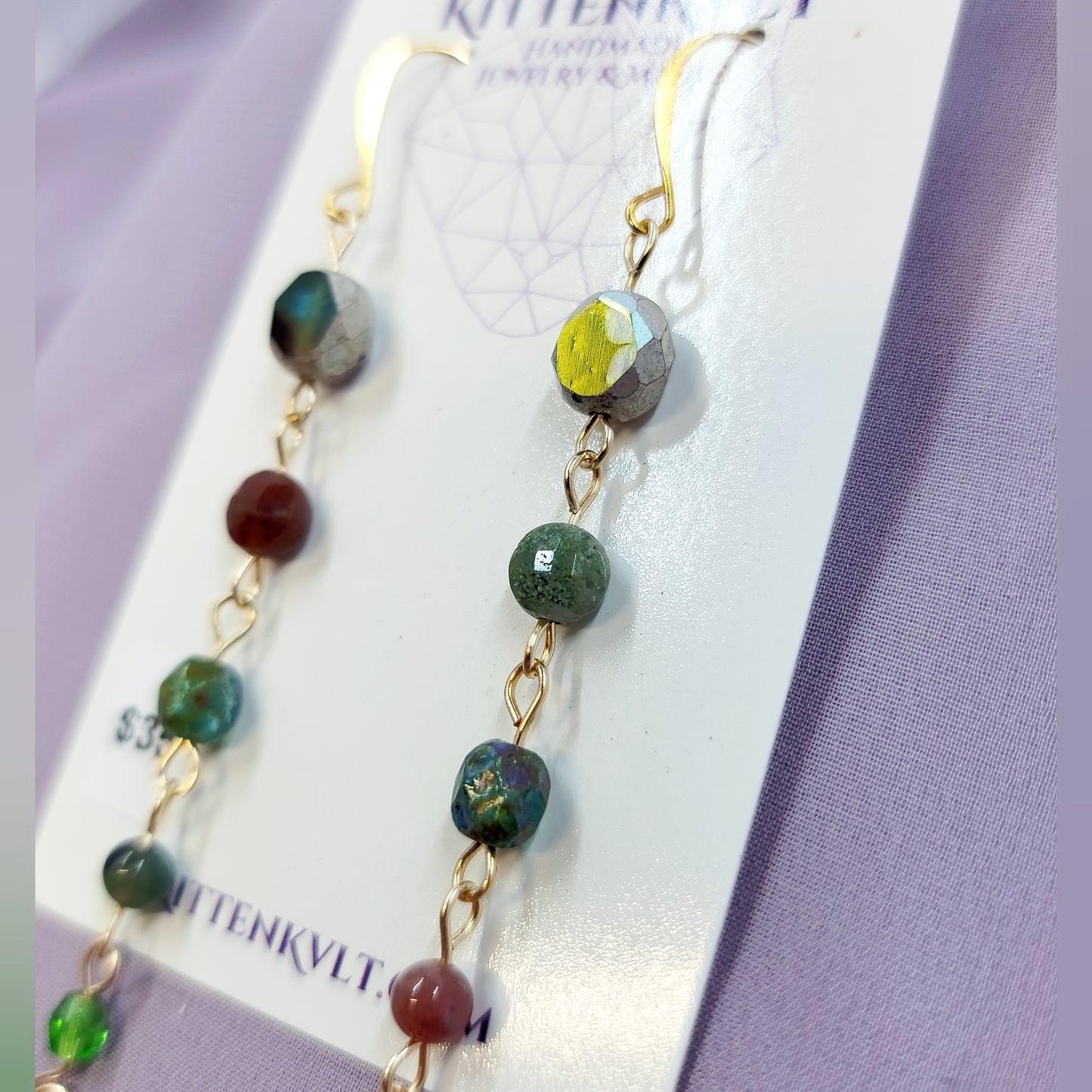 Ocean Jasper Mystical Earthy Rustic Earrings