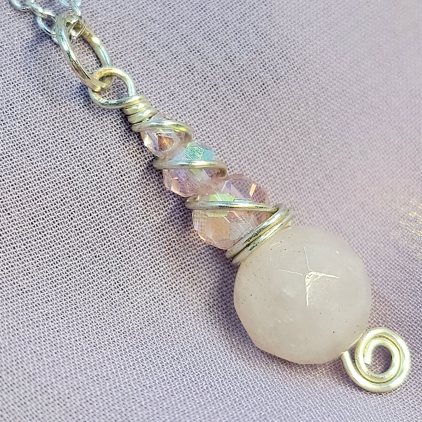 Ethereal Fairy Rose Quartz Necklace