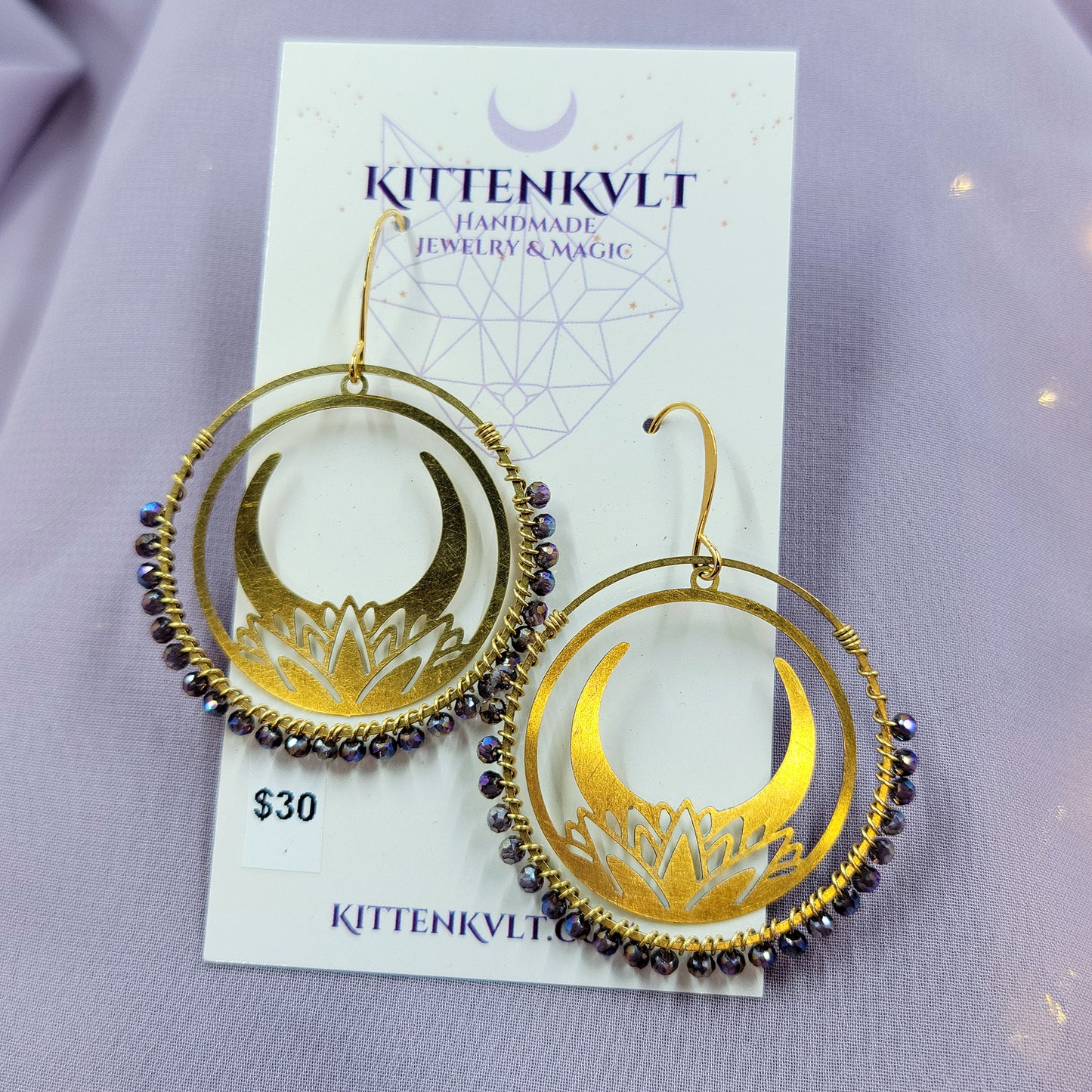 Mystical Lotus Earrings