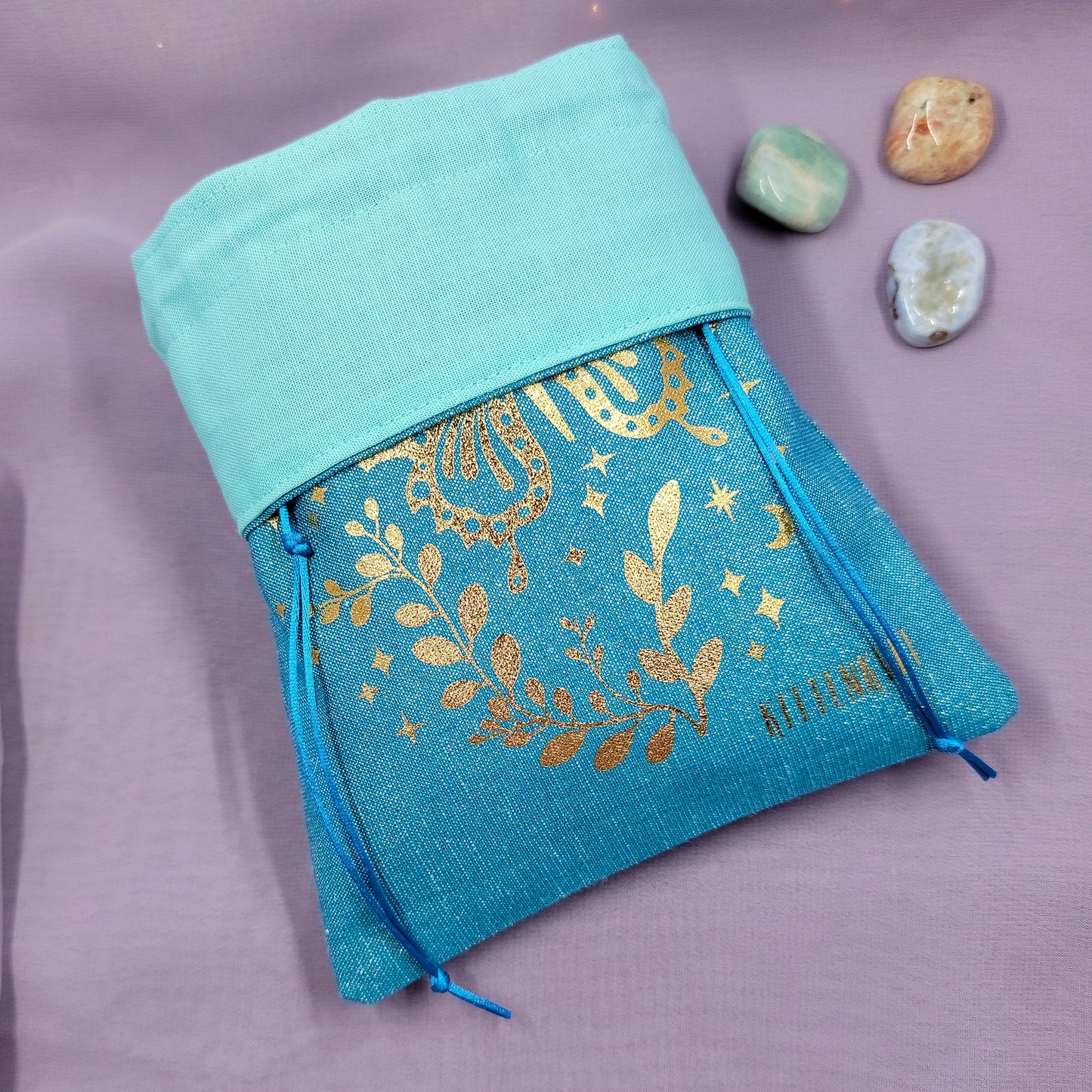 Mystical Witchy Celestial Butterfly Tarot Oracle Pouch Sparkly Fabric