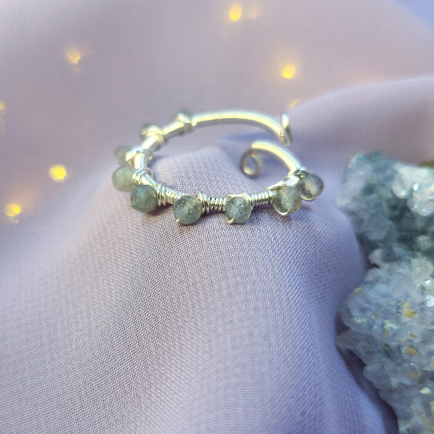 Ethereal Fairy Labradorite Adjustable Ring