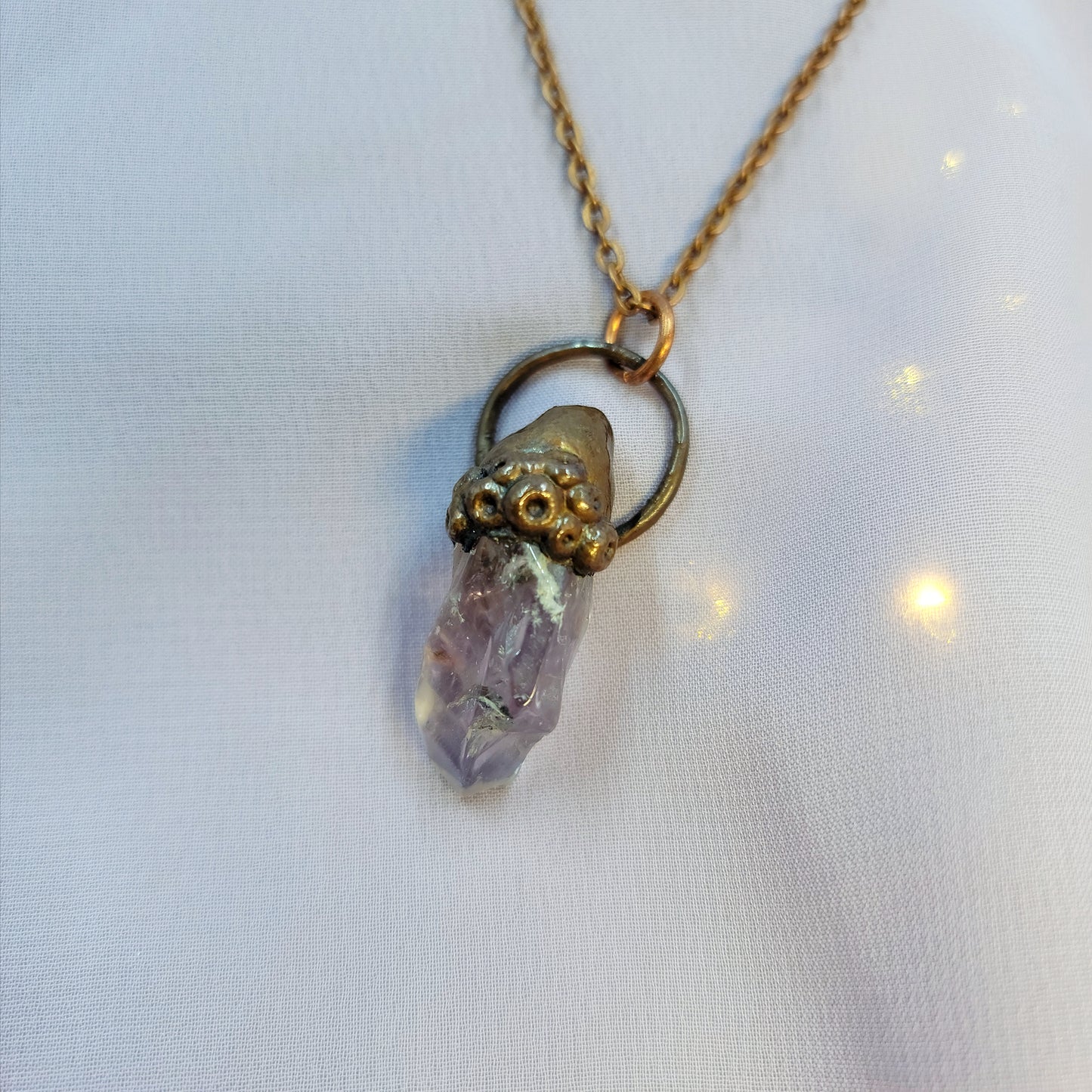 Amethyst Sea Witch Barnical Necklace