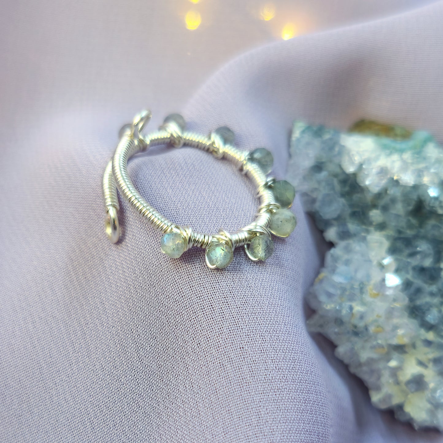 Ethereal Fairy Labradorite Adjustable Ring