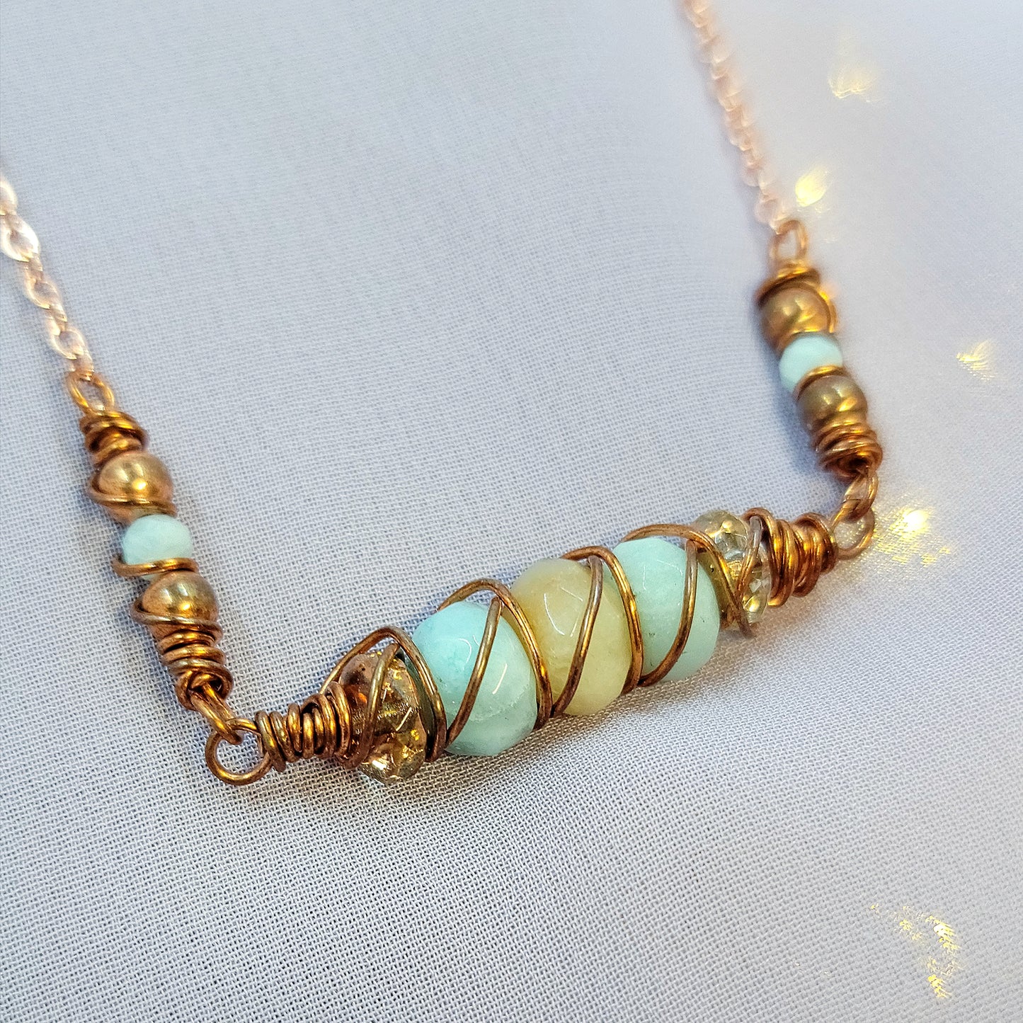 Mystical Sea Witch Amazontie Copper Necklace